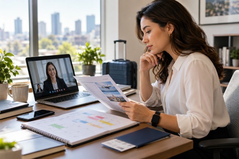 Working professional evaluating online graduate program residency requirements