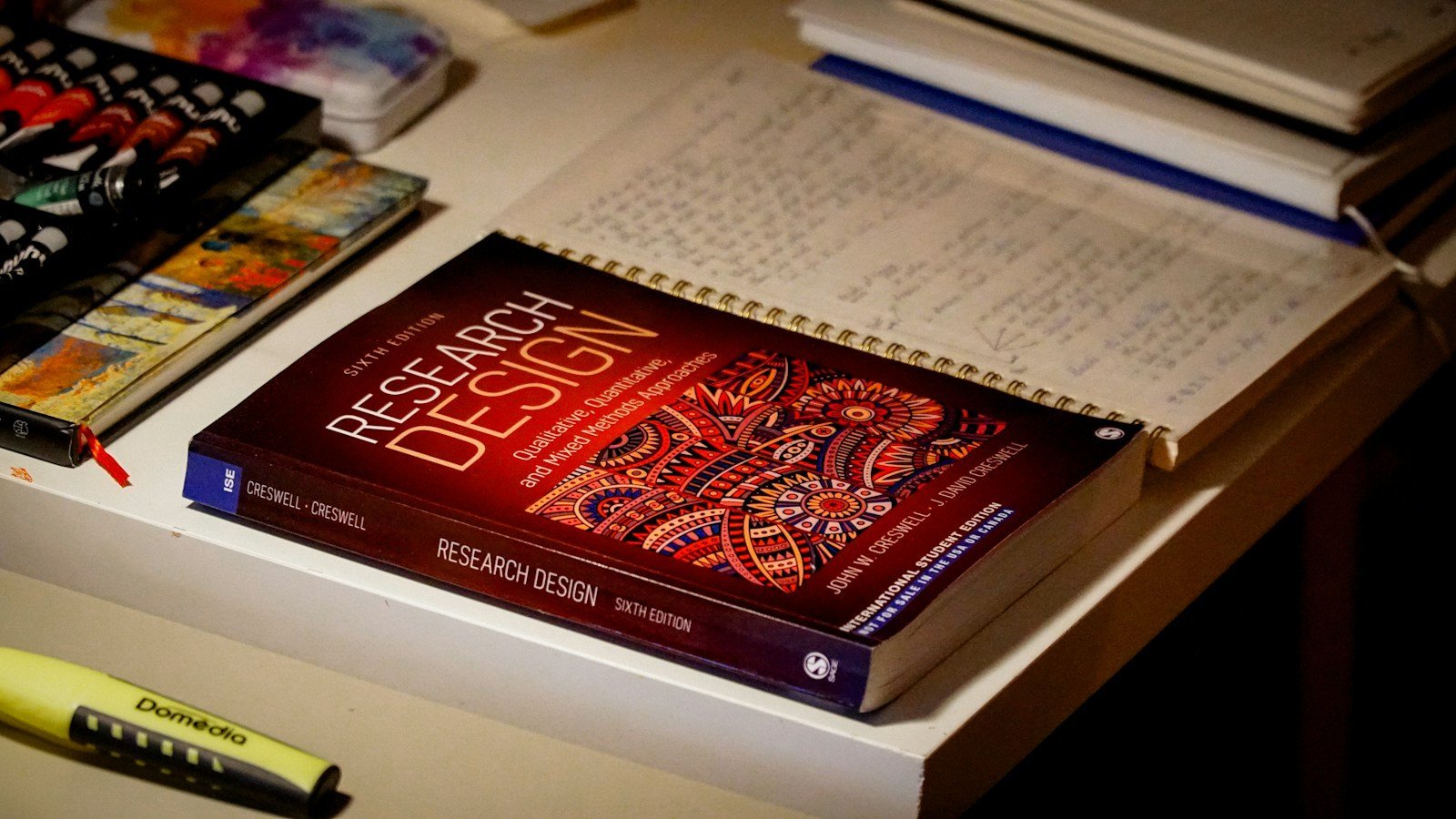 Research notes and methods book showing how to create an audit trail for qualitative research